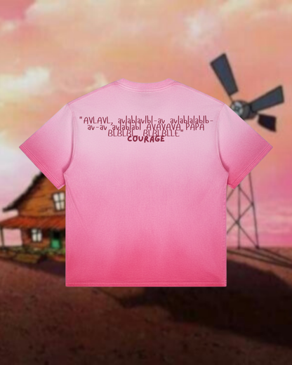 Courage the Cowardly Dog Pink Wash T-Shirt